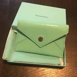 Authentic Tiffany &Co. Patent Cardholder NWOT